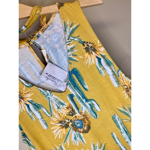 NWT Mustard yellow cactus dress - Picture 3 of 3